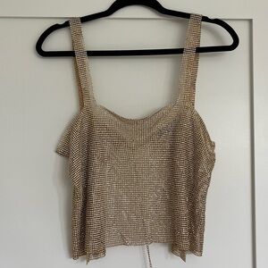 Lulu’s Sparkly Chainmail Top in size M